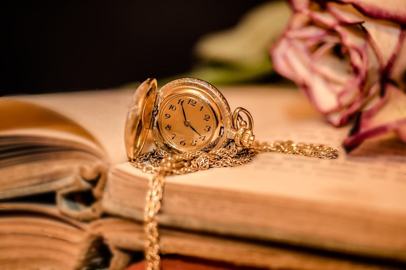 Clock in a desert